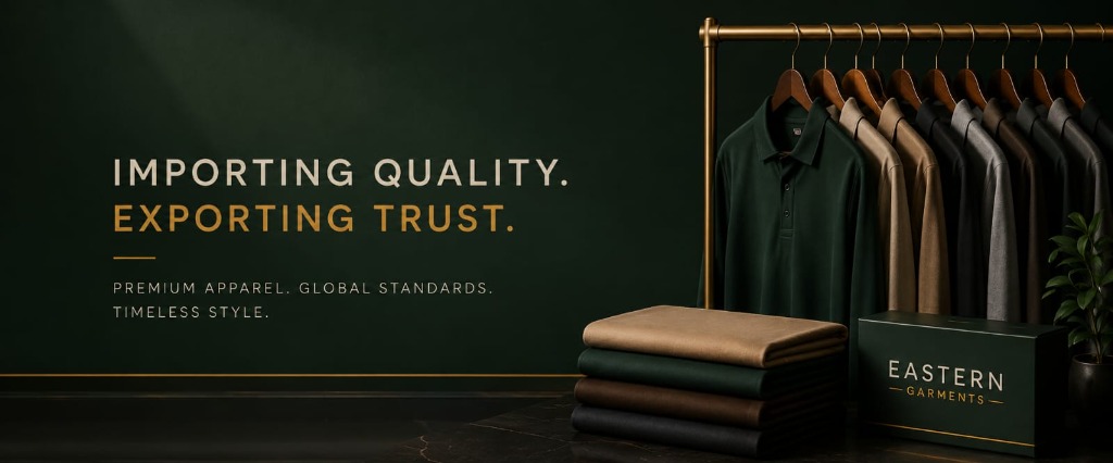 Eastern Garments Banner - Importing Quality Exporting Trust